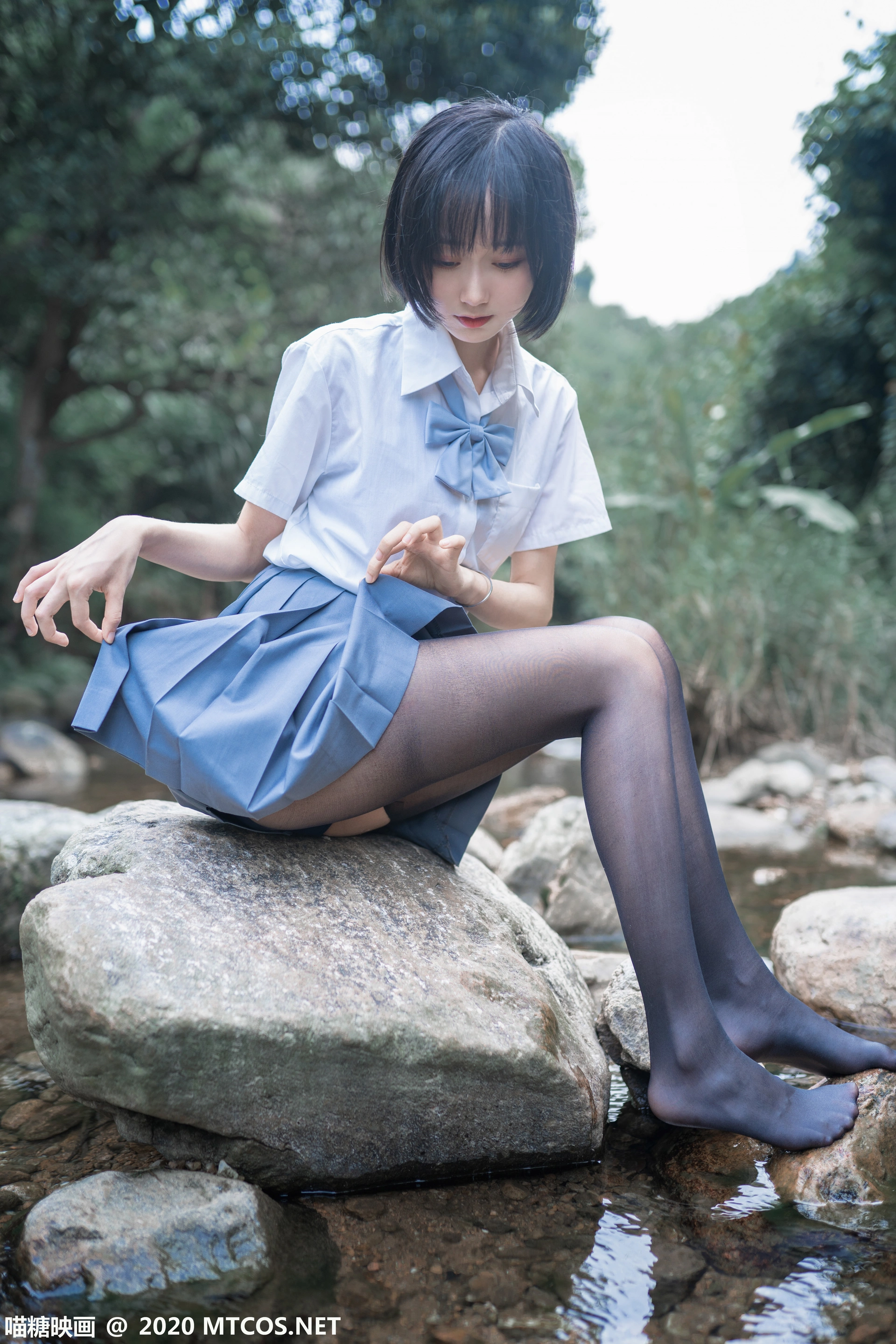 喵糖映画 - JKL.016 溪边JK制服 1